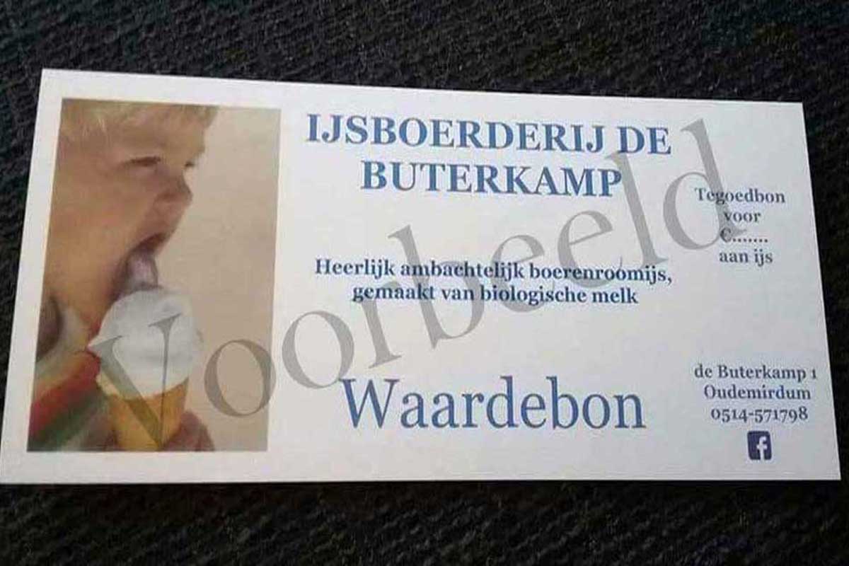 ijsboerderij waardebon